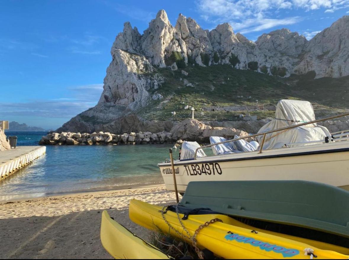 Au Coeur Du Parc National Du Massif Des Calanques, La Flibuste Des Goudes, Maison 2 Chambres, Climatisee, Jardins, Solarium, Proche Plage, Large Vue Mer Marsiglia Esterno foto