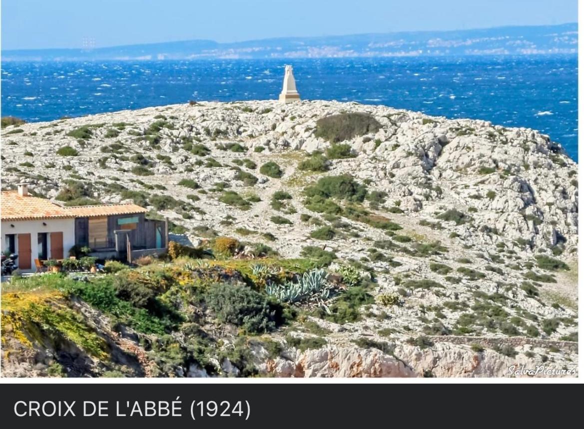 Au Coeur Du Parc National Du Massif Des Calanques, La Flibuste Des Goudes, Maison 2 Chambres, Climatisee, Jardins, Solarium, Proche Plage, Large Vue Mer Marsiglia Esterno foto