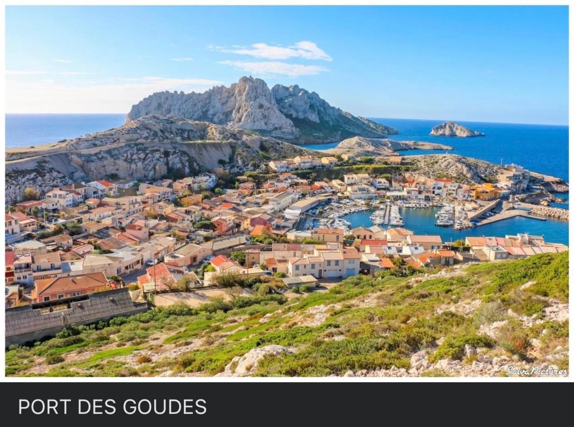 Au Coeur Du Parc National Du Massif Des Calanques, La Flibuste Des Goudes, Maison 2 Chambres, Climatisee, Jardins, Solarium, Proche Plage, Large Vue Mer Marsiglia Esterno foto