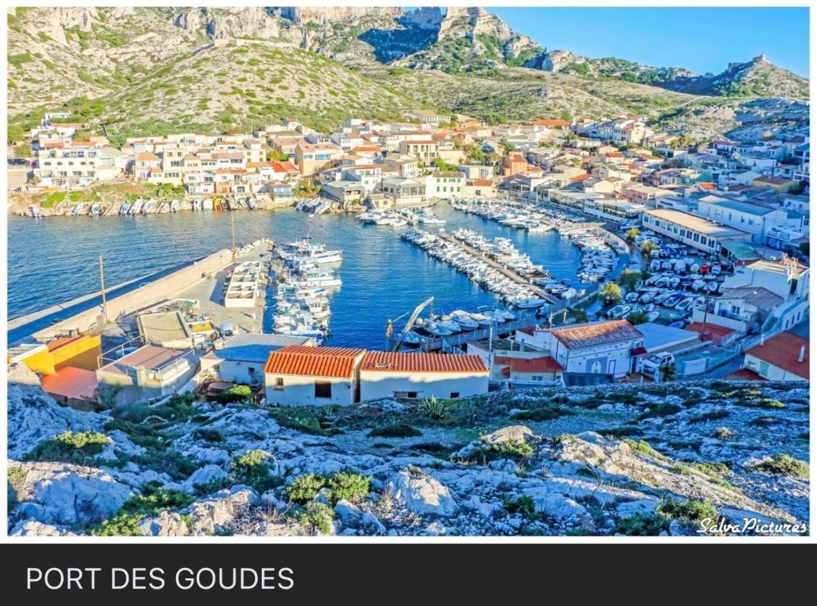 Au Coeur Du Parc National Du Massif Des Calanques, La Flibuste Des Goudes, Maison 2 Chambres, Climatisee, Jardins, Solarium, Proche Plage, Large Vue Mer Marsiglia Esterno foto