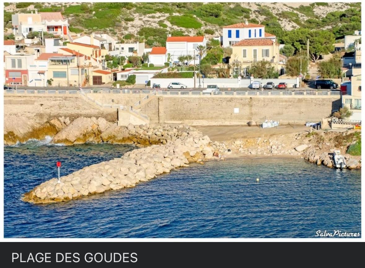 Au Coeur Du Parc National Du Massif Des Calanques, La Flibuste Des Goudes, Maison 2 Chambres, Climatisee, Jardins, Solarium, Proche Plage, Large Vue Mer Marsiglia Esterno foto